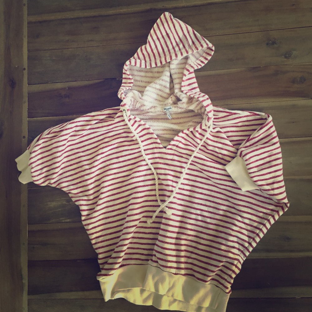 Anthropologie 3/4 sleeve hoodie size Small